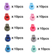 Spring Loaded Toggle Stoppers - (Pack of 100)